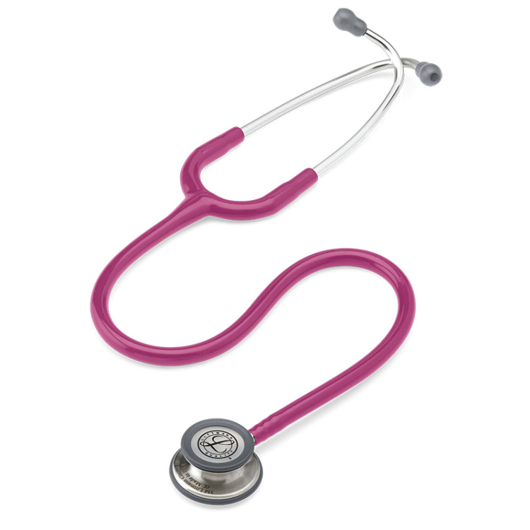 Стетоскоп Littmann Classic III с малиновой трубкой 69см и стальной головкой  5648