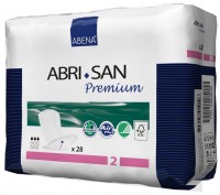 Прокладки урологические Abri-San Premium 2 при легкой тяжести недержания, впитываемость 350мл, 10х26см, унисекс, 9260