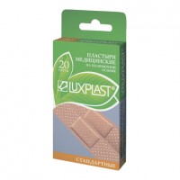Лейкопластыри медицинские LUXPLAST СТАНДАРТНЫЕ на полимерной основе 20 шт