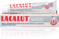 Паста зубная Лакалют / Lacalut white, осветляет эмаль, очищает налет, освежает, укрепляет, полирует, 75мл