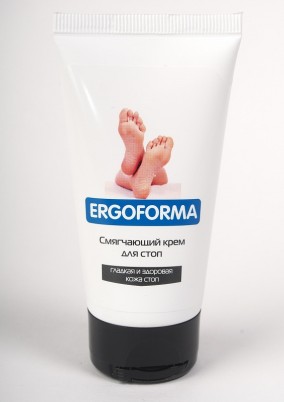 Крем для стоп Ergoforma Cмягчающий способствует заживлению и восстановлению кожи, 50мл