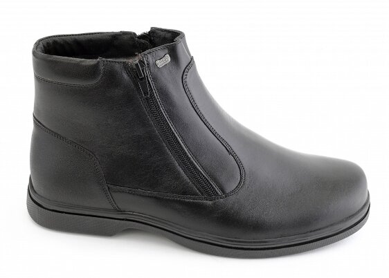 Ботинки Сурсил-Орто мужские ортопедические зимние, кожаные черного цвета, полнота 09, размер 40-47, 29009-2