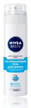 Нивея мэн (nivea men) охлаждающий гель для бритья для чувствительной кожи 200мл