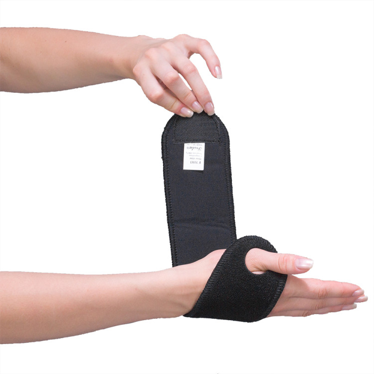 Ортез лучезапястный FOSTA с застежкой велкра, уменьшение болевого синдрома, универсальный, черный, OPT F3103