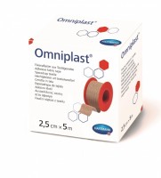 Пластырь Омнипласт (Omniplast) фиксирующий из текстильной ткани, без еврохолдера 2,5см х 5м, 900441