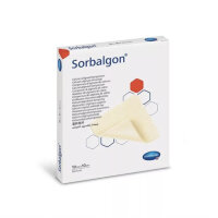Повязка Сорбалгон (Sorbalgon) из волокон кальция-альгината для экссудирующих и кровоточащих ран 10х10см, 999595