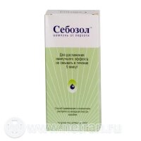 Шампунь от перхоти Себозол, быстро уменьшает шелушение и зуд, противогрибковый, восстанавливающий, 200 мл.