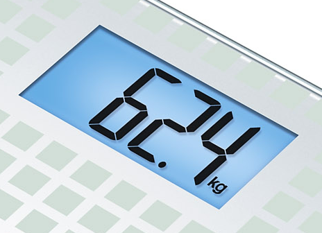 Весы напольные Beurer GS 206 Squares для контроля массы тела с нагрузкой до 150кг, ультраплоские с большим LCD дисплеем