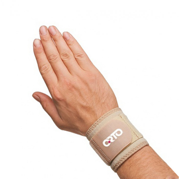 Бандаж на лучезапястный сустав ORTO AWU-201 напульсник согревает и массажирует дышет, универсальный размер