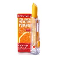 Бальзам для губ витаминный Belweder / Бельведер с маслом сладкого апельсина, увлажняет, восстанавливает, 4г