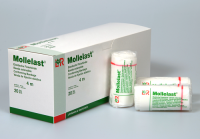 Бинт Mollelast (Моллеласт) компрессионные поддерживающие и фиксирующие эластичные, 10смх4м, 14413
