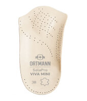 Полустельки ортопедические Ortmann Viva mini каркасные кожаные с пяточным амортизатором, BX1102-37размер, Черный 