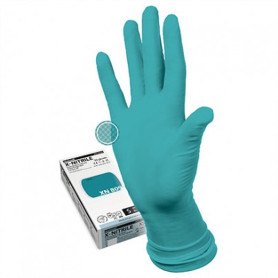 Перчатки медицинские смотровые Manual нитриловые, нестерильные, неопудренные, размер М (7-8), 50 пар, ХN809