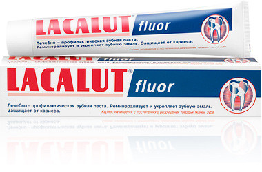 Паста зубная Лакалют / Lacalut fluor, удаляет зубной налет, ослабляет воспаление десен, защищает, объем 50мл