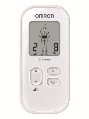 Электронейромиостимулятор Omron Е3 Intense, снимает боли в спине, суставах и конечностях, 3 режима массажа, HV-F021-EW