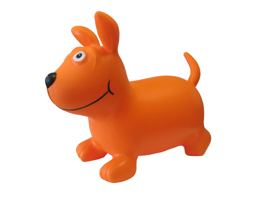 Тренажёр-игрушка Kinerapy Orange Dog (Кинерапи Рыжий Пёс) детская надувная для гимнастики в 3-5лет, 60х26х47см, RК700