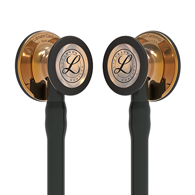 Стетоскоп Littmann Cardiology IV с черной трубкой, длиной 69 см, акустическая головка цвета меди, 6180