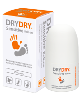 Средство от повышенного потоотделения Dry Dry Sensitive / Драй Драй для чувствительной кожи, защищает, 50 мл
