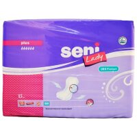 Прокладки урологические Seni Lady Plus (Сени Леди Плюс) дышащие, впитываемость 800мл, 15шт