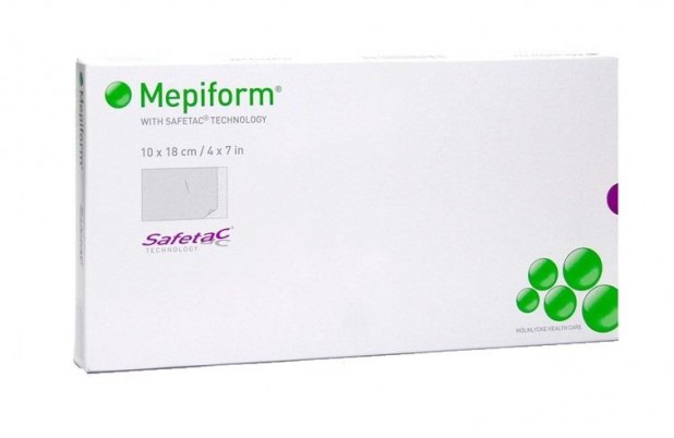 Пластырь Mepiform (Мепиформ) силиконовый от рубцов самоклеящаяся, 10х18см, 293800 (293400)