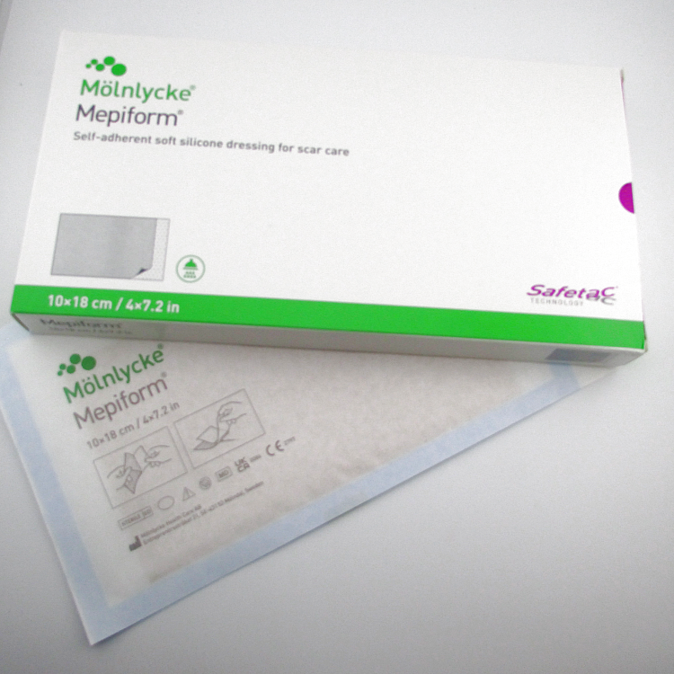 Пластырь Mepiform (Мепиформ) 10х18см, силиконовый от рубцов самоклеящийся, 293400 (293800)