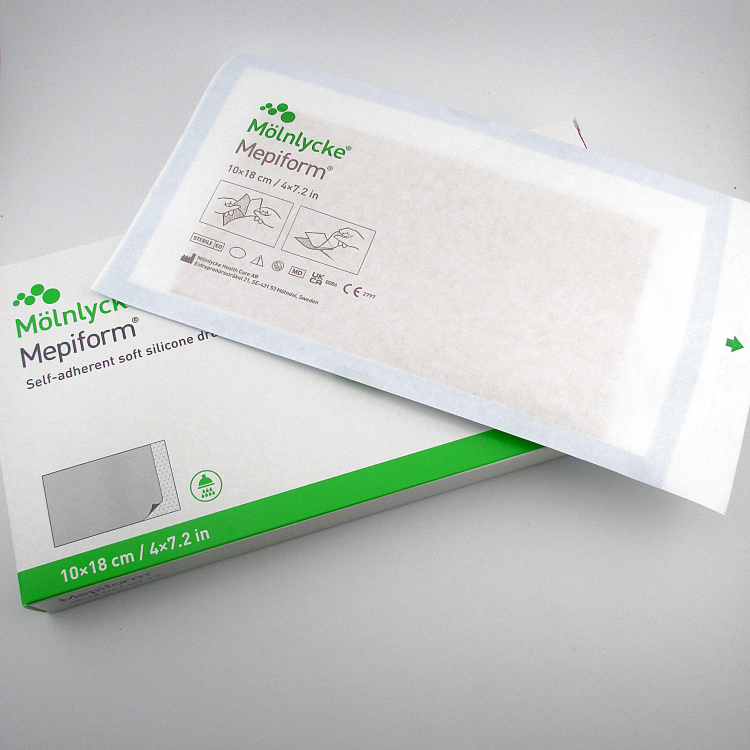 Пластырь Mepiform (Мепиформ) 10х18см, силиконовый от рубцов самоклеящийся, 293400 (293800)