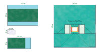 Комплект для лапароскопии 3 Raucodrape для вмешательств с разведенными ногами и простыней с инцизной пленкой, 33322