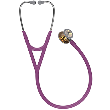 Стетоскоп Littmann Cardiology IV с сливовой трубкой, длиной 69 см, акустическая головка цвета меди, 6181