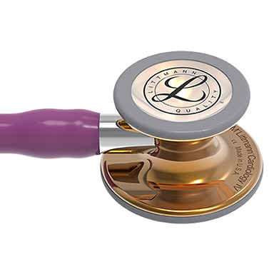 Стетоскоп Littmann Cardiology IV с сливовой трубкой, длиной 69 см, акустическая головка цвета меди, 6181