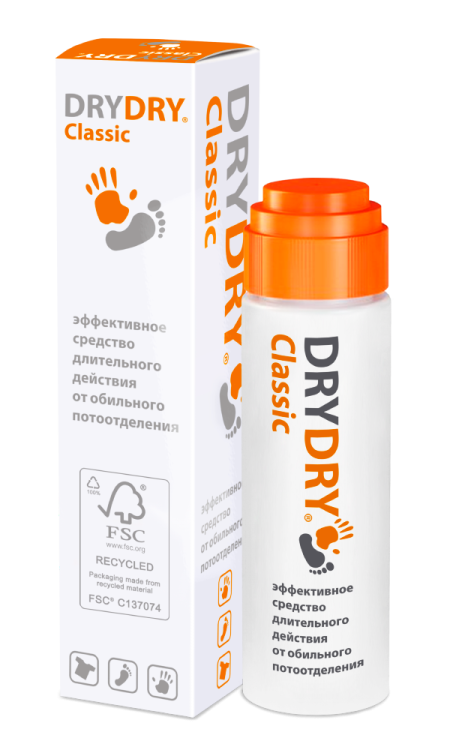 Средство от обильного потовыделения Dry Dry длительного действия, флакон 35мл