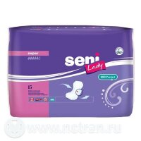 Прокладки урологические Seni Lady Super (Сени Леди Супер) женские супервпитывающие, 5 капель, 15шт