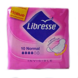 Прокладки ежедневные Либресс / Libresse Invisible Normal с мягкой поверхностью, впитывающие, тонкие, 10 шт