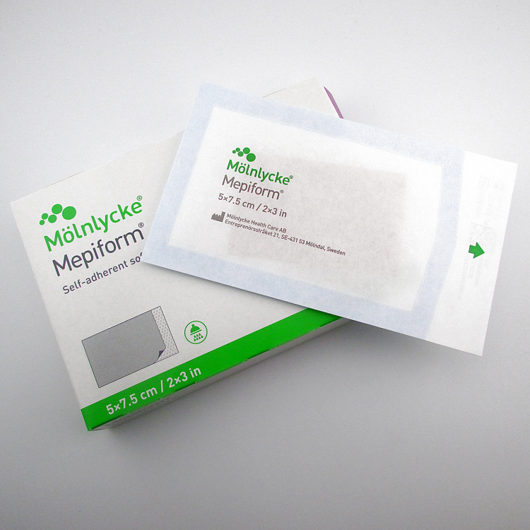 Пластырь Mepiform (Мепиформ), 5х7.5см, силиконовый от рубцов самоклеящийся, 293200