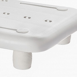 Сиденье для ванны Ortonica Lux 310 в виде доски с отверстиями для воды, прорезиненой ручкой и регулируемыми зажимами