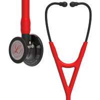 Стетоскоп Littmann Cardiology IV с красной трубкой, длиной 69 см, акустическая головка черная , 6182