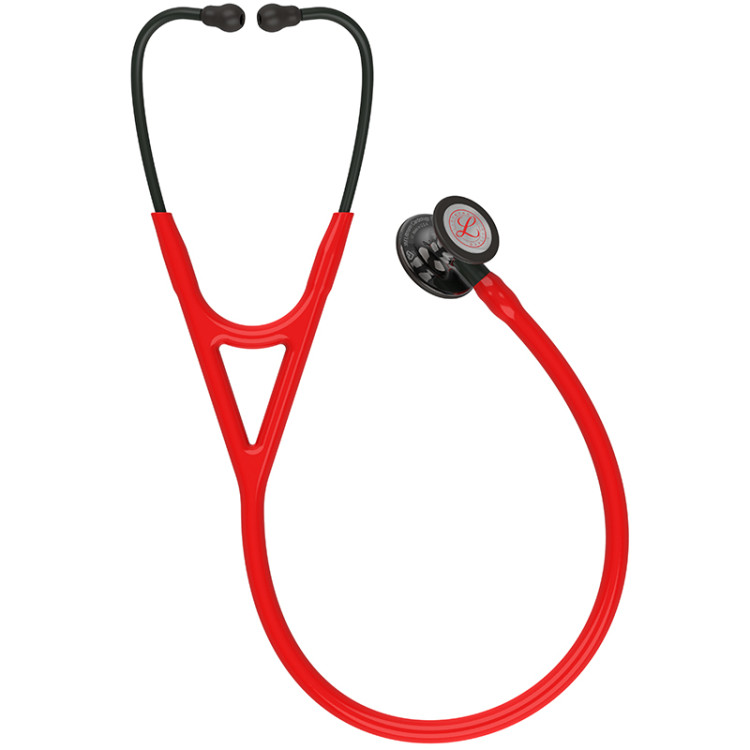Стетоскоп Littmann Cardiology IV с красной трубкой, длиной 69 см, акустическая головка черная , 6182