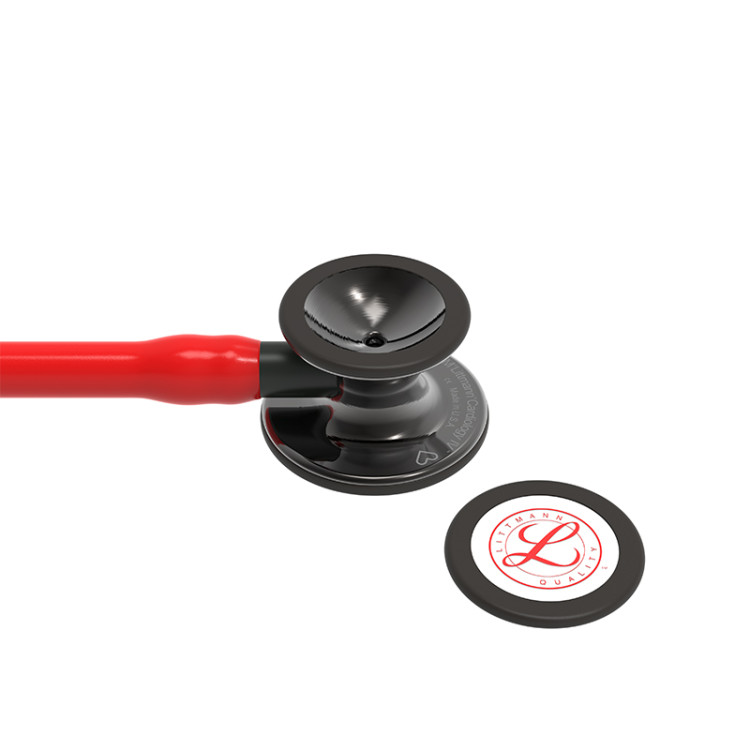 Стетоскоп Littmann Cardiology IV с красной трубкой, длиной 69 см, акустическая головка черная , 6182