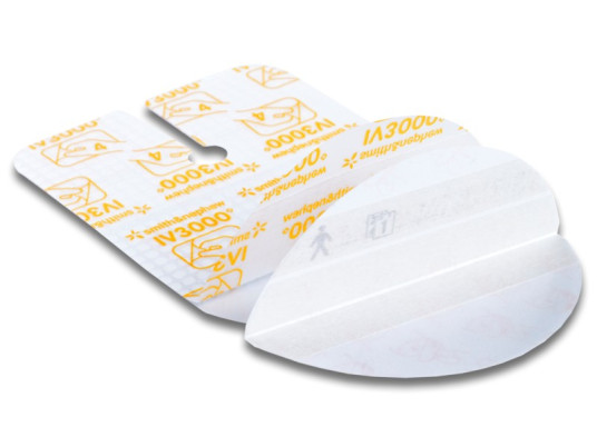 Повязка пленочная Opsite I.V. 3000 1-Hand для периферических и центральных катетеров, стерильная, 12х9см, 50шт, 66004009