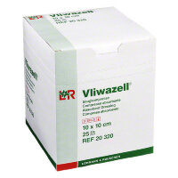 Повязка абсорбирующая Фливацель (Vliwazell) стерильная сильно впитывающая при высокой экссудации, 10х10см, 30450
