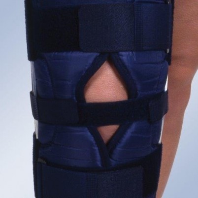Шина на колено Orliman вместо гипса после операций на менисках или на коленном суставе, высота 70см, IR-7001 (IR-7002)