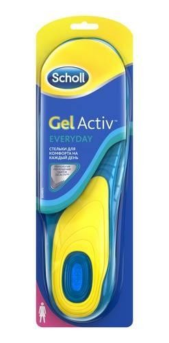 Стельки с анатомическим профилем Шолль / Scholl Gel Activ для комфорта ...