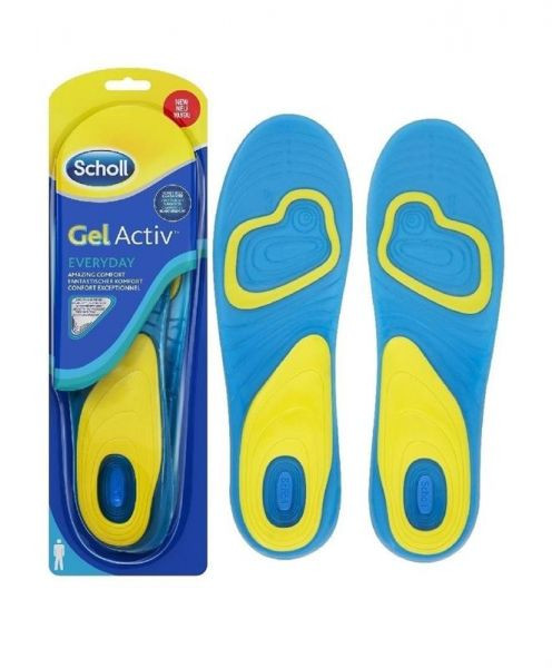 Стельки с анатомическим профилем Шолль / Scholl Gel Activ для комфорта на каждый день, для женщин, 1 пара