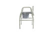 Кресло-туалет Valentine 10583 с откидными ручками для инвалидов, высота сиденья 47-57см, цвет серебрянный