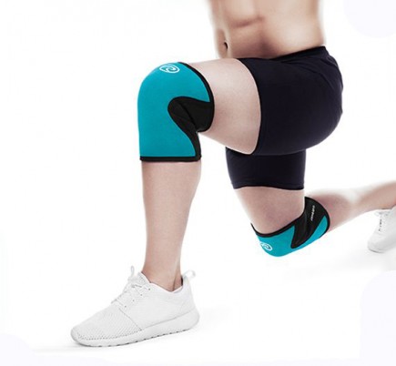 Бандаж на коленный сустав Rehband RX Turquoise спортивный для профилактики перегрузок, голубой, 7751RX