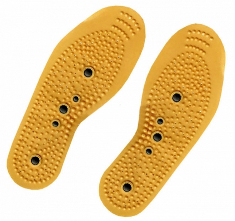 Стельки массажные с магнитами Bradex Shoe pad Инь-ян, мужские, улучшают самочувствие организма, размер 40-46, KZ 0107