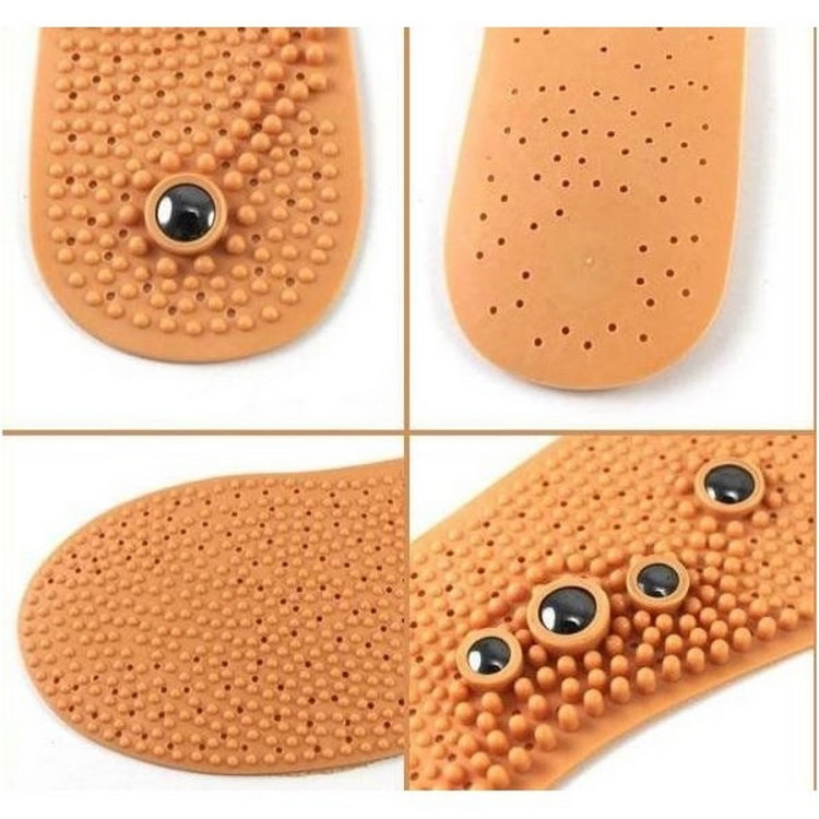Стельки массажные с магнитами Bradex Shoe pad Инь-ян, мужские, улучшают самочувствие организма, размер 40-46, KZ 0107