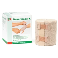 Бинт  Dauerbinde K (Дауэрбинде К) компрессионные поддерживающие и фиксирующие эластичные 6см х7м, 105904 (22000)