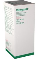 Повязка абсорбирующая Фливацель (Vliwazell) стерильная сильно впитывающая при высокой экссудации, 10х20см, 30шт, 30451