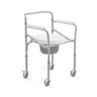 Кресло - коляска с санитарным оснащением Armed с регулируемой высотой, сиденье съемное, 510 х 540 х 750мм, металл, FS696