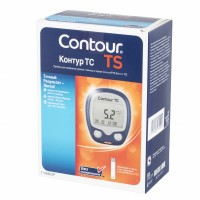 Глюкометр Contour TS (Контур ТС) с памятью на 250 измерений и большим экраном, время измерения 8 секунд